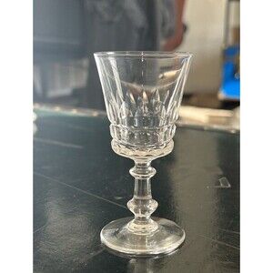 Val St Lambert Esneux Clear 3 7/8” Cordial Glass/Goblet 2oz
